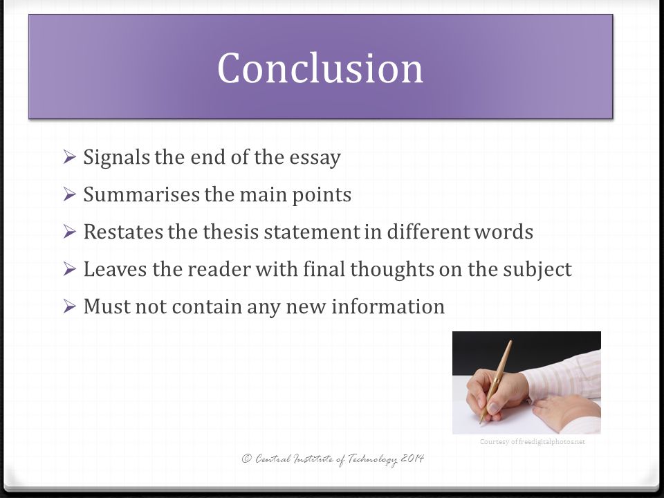 success definition essay conclusion