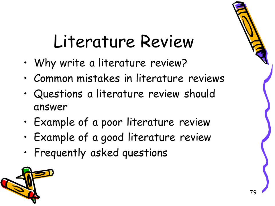 Example Of A Literature Review Essay