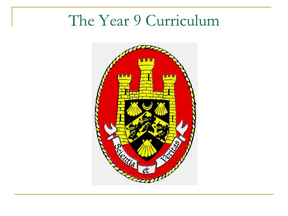 The Year 9 Curriculum