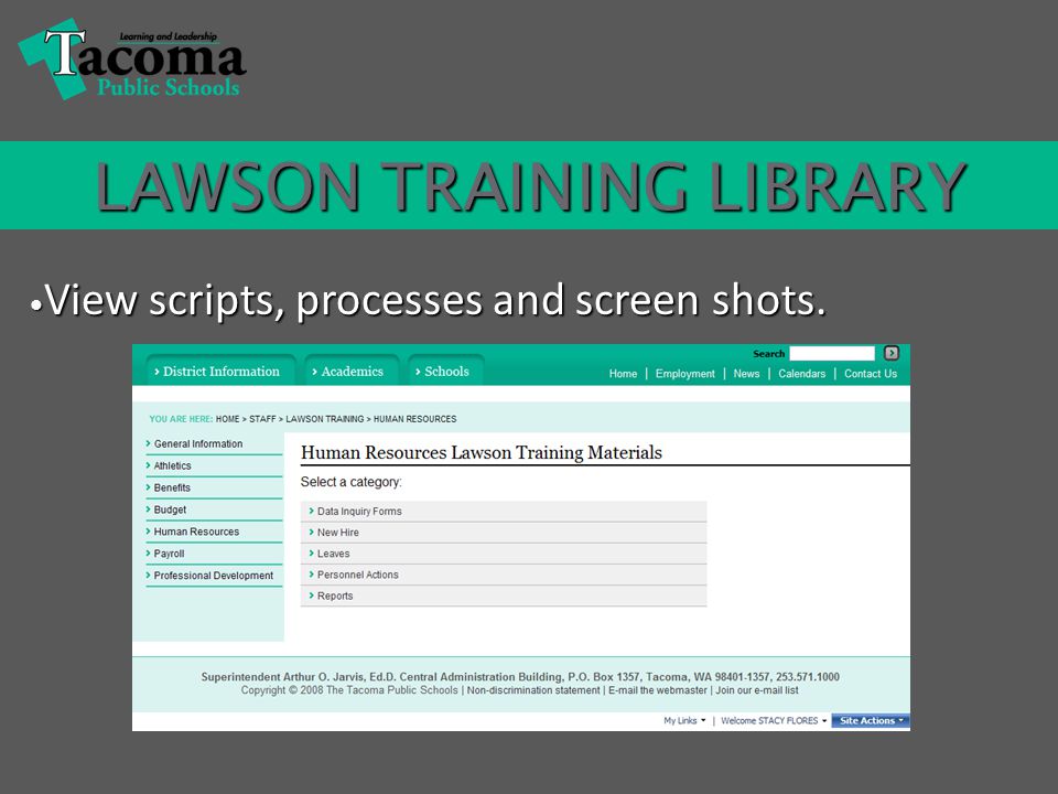 View scripts, processes and screen shots. View scripts, processes and screen shots.