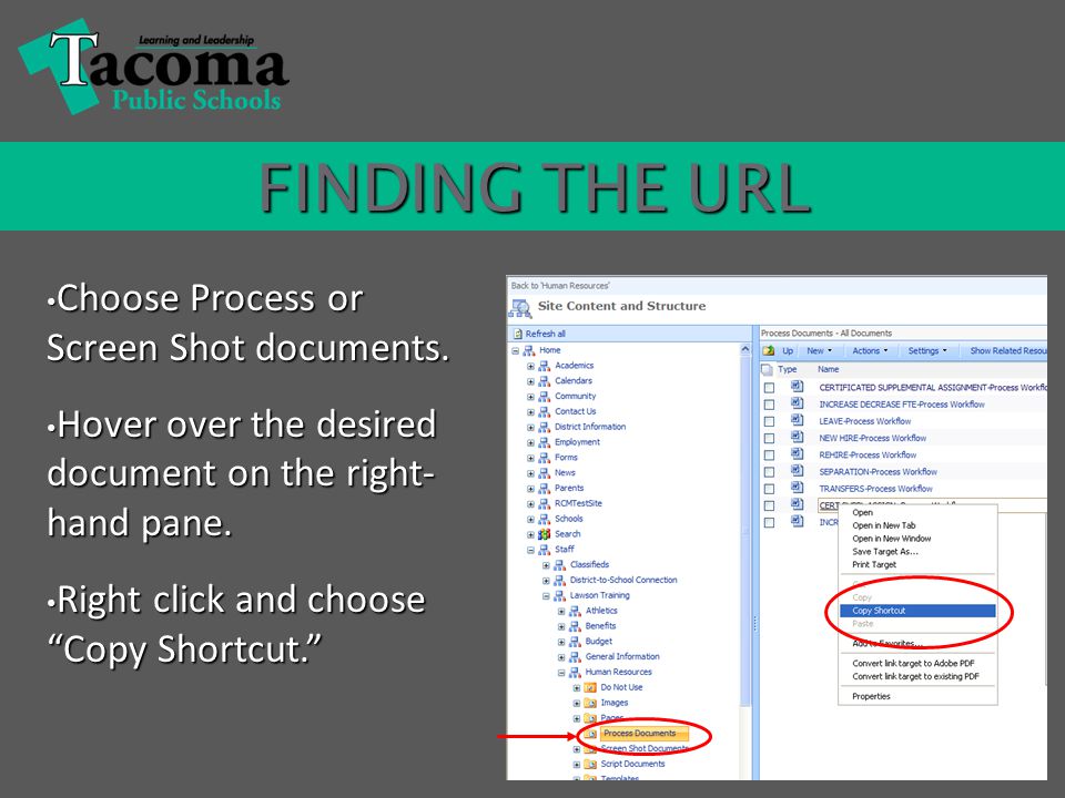 Choose Process or Screen Shot documents. Choose Process or Screen Shot documents.
