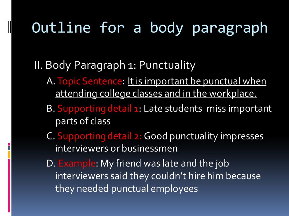Punctuality Essay