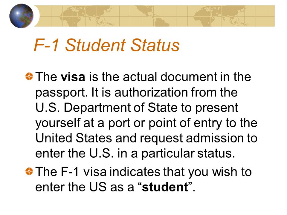 The visa is the actual document in the passport. It is authorization from the U.S.