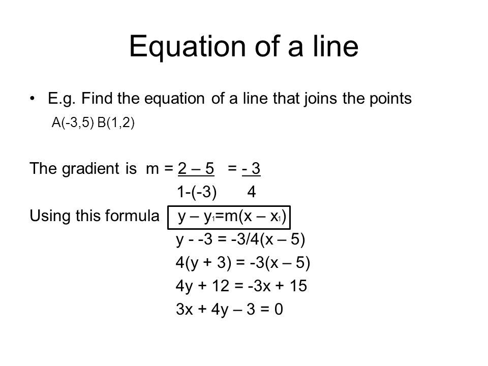 Slide 18 Jpg Equation Of A Line