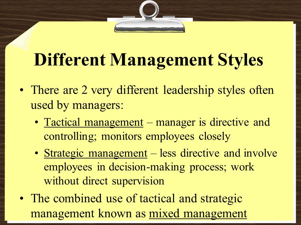 what are the different management styles Great leaders choose their leadership styles like a golfer chooses a club: with a clear understanding of the end goal and the best tool for the job taking a team from ordinary to extraordinary means understanding and embracing the difference between management and leadership according to writer. what are the different management styles Great leaders choose their leadership styles like a golfer chooses a club: with a clear understanding of the end goal and the best tool for the job taking a team from ordinary to extraordinary means understanding and embracing the difference between management and leadership according to writer.