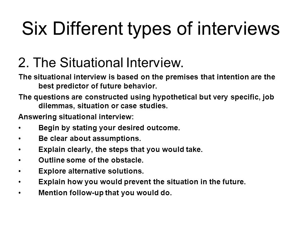 situational questions examples