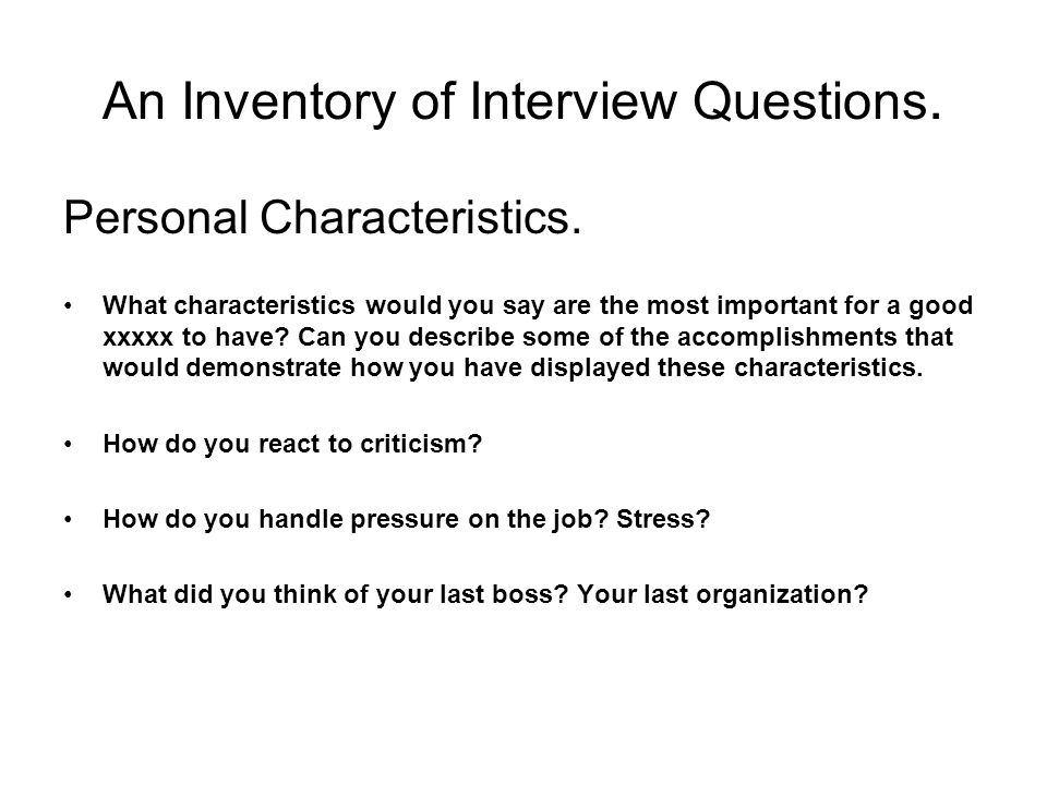 Interview Questions Critical Thinking