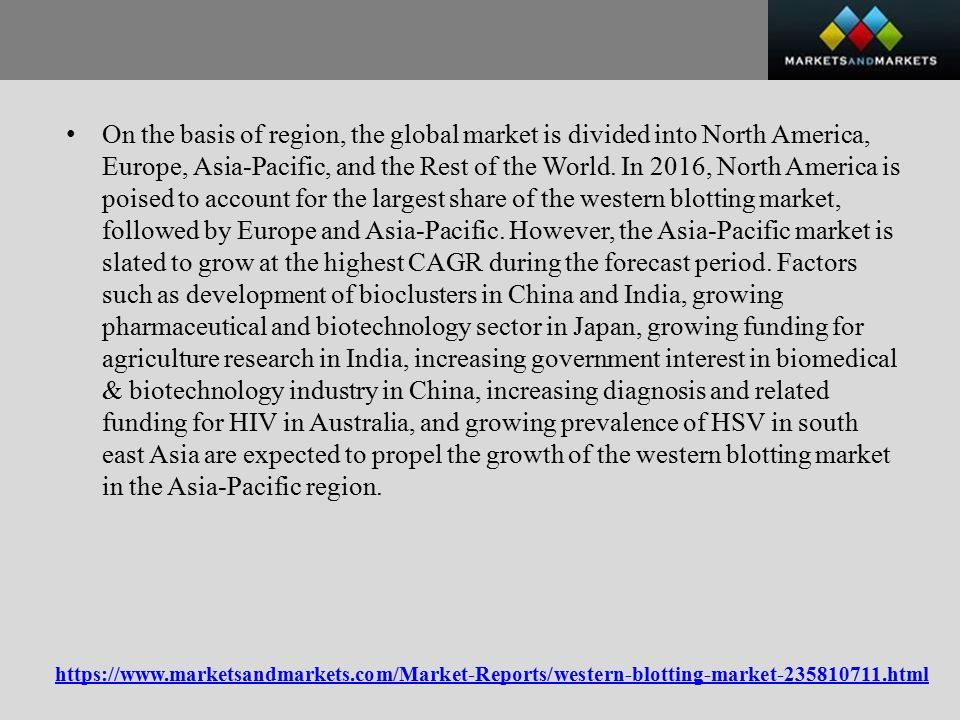 On the basis of region, the global market is divided into North America, Europe, Asia-Pacific, and the Rest of the World.