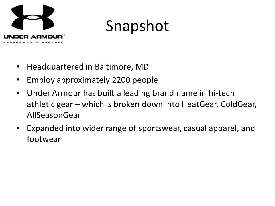 under armour case analysis essay Company overview founded by kevin plank in 1996, under armour started in sport apparel industry which aimed to provide innovative products based on h. under armour case analysis essay Company overview founded by kevin plank in 1996, under armour started in sport apparel industry which aimed to provide innovative products based on h.