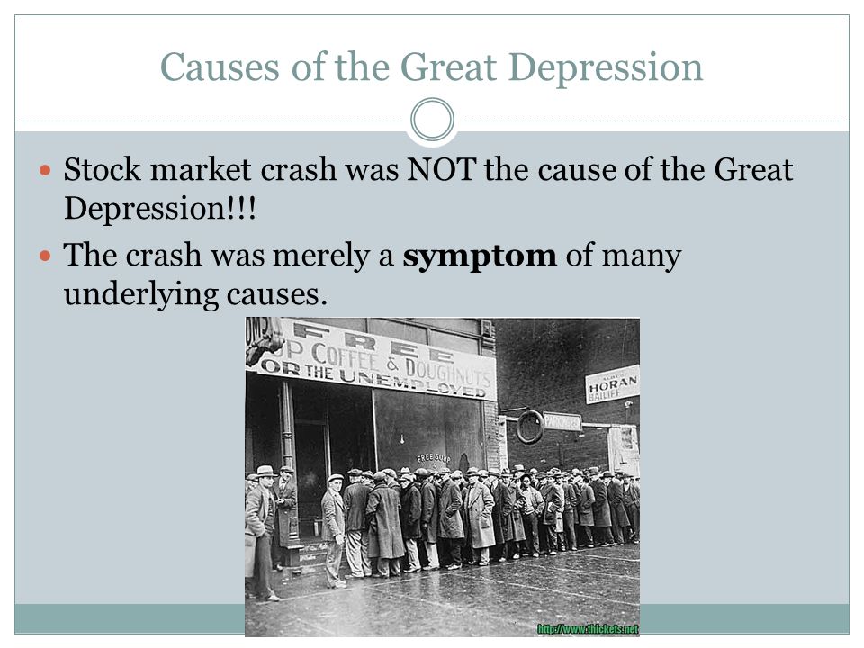 stock market crash causes depression