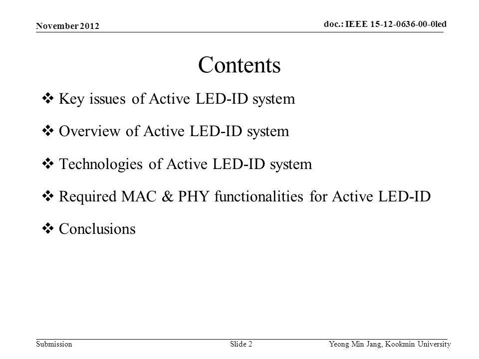doc.: IEEE xxxxx Submission doc. : IEEE doc.
