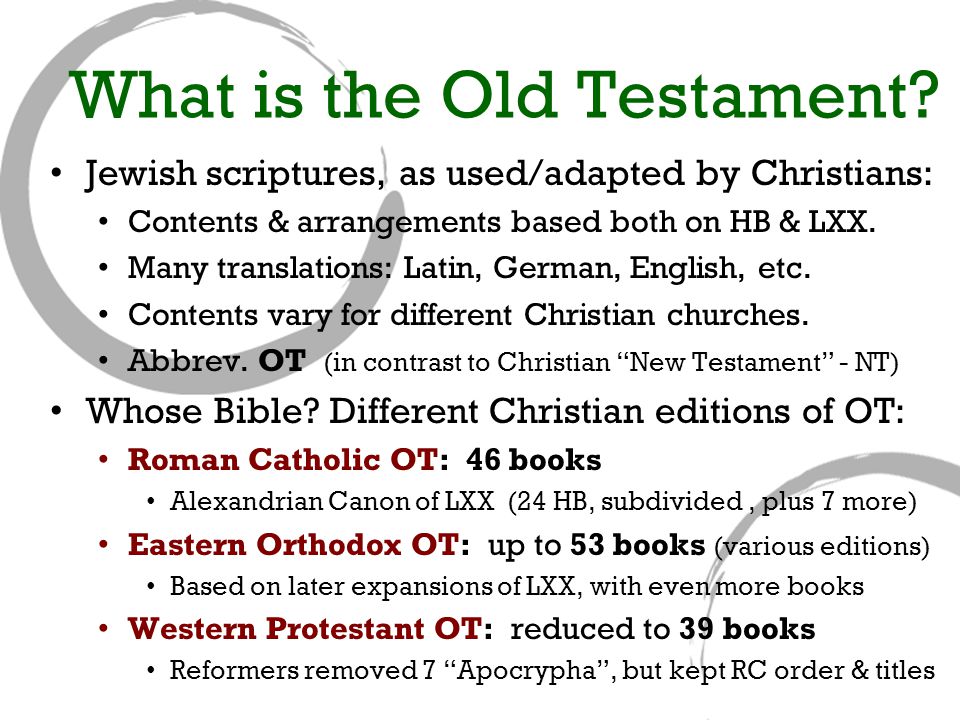 What is the Old Testament.