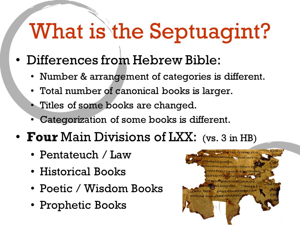 What is the Septuagint.