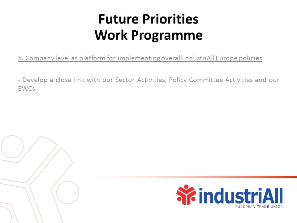 Future Priorities Work Programme 5.