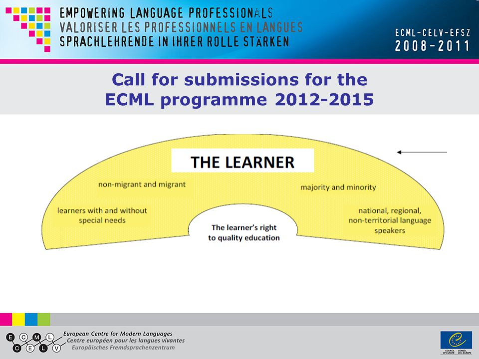Call for submissions for the ECML programme