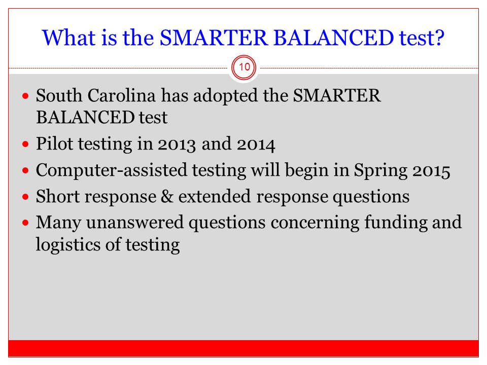 What is the SMARTER BALANCED test.