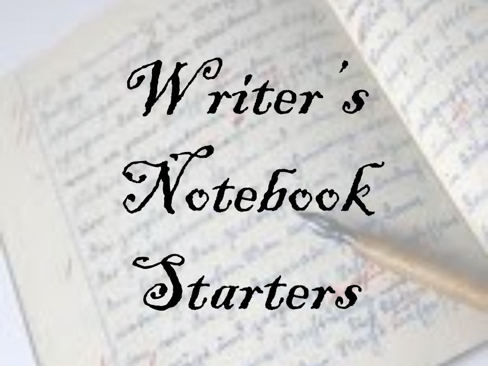 Writer’s Notebook Starters