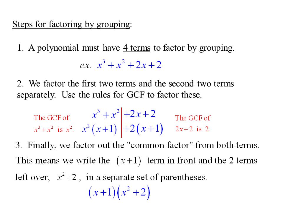 Printables Factoring By Grouping Worksheet 6 factoring by grouping assignment worksheet p 282 1 19 steps for a polynomial must have 4 terms to factor