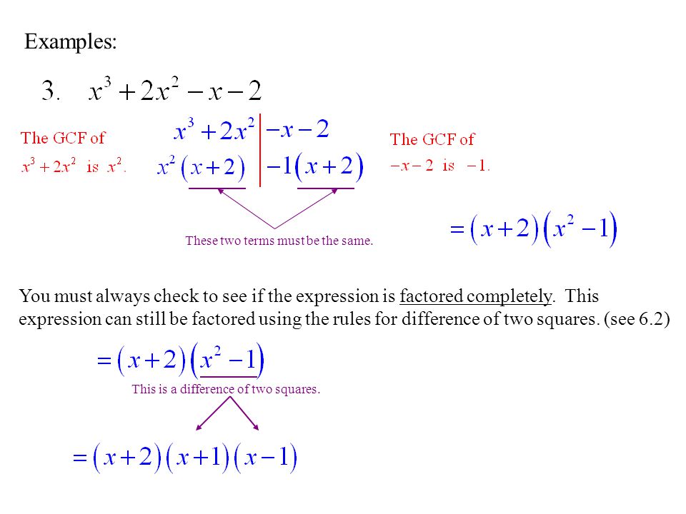 Worksheet Factoring By Grouping Worksheet 6 factoring by grouping assignment worksheet p 282 1 19 examples these two terms must be the same you always check to see