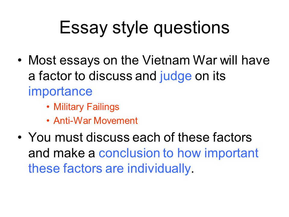 Vietnam war research paper topics