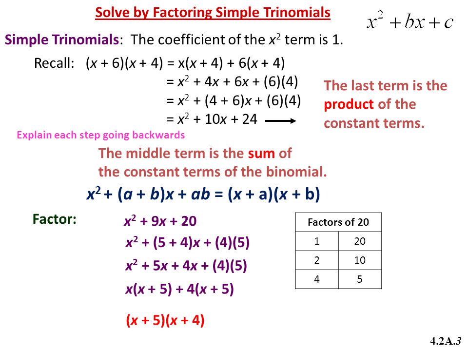 Factoring Quadratic Equations Related Keywords Suggestions Quadratic Equations 31 Factoring Teacher Notes