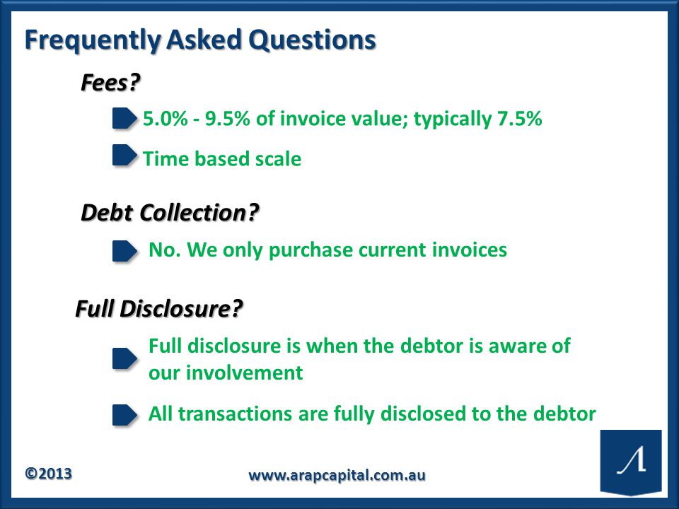 © Frequently Asked Questions Fees.