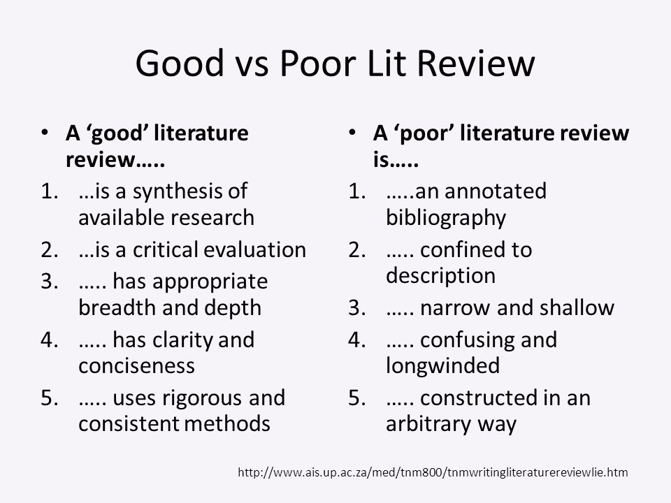 Literature review research proposal