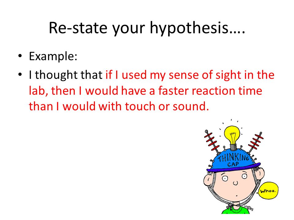 example of a hypothesis in science example of a hypothesis in science
