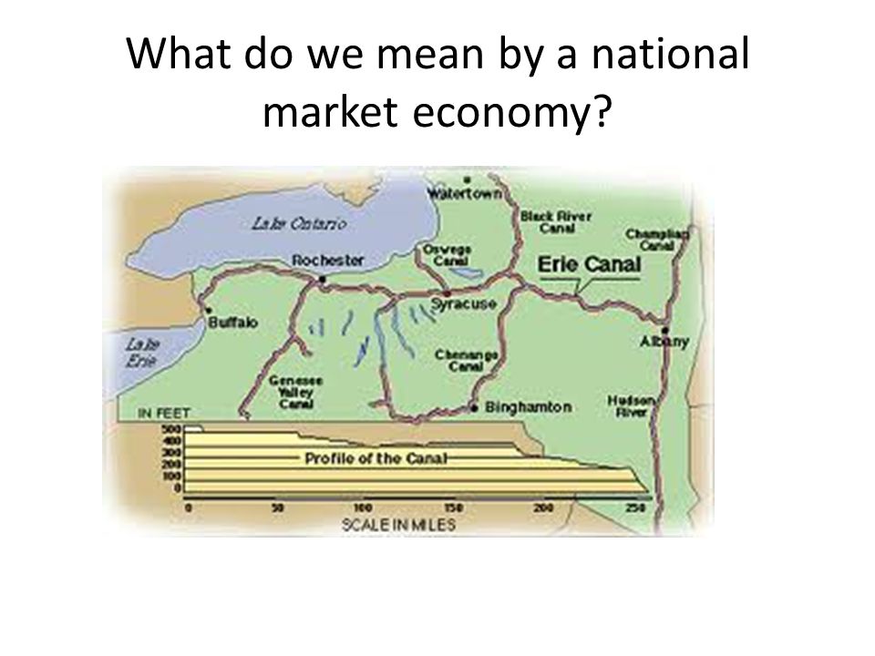 What do we mean by a national market economy