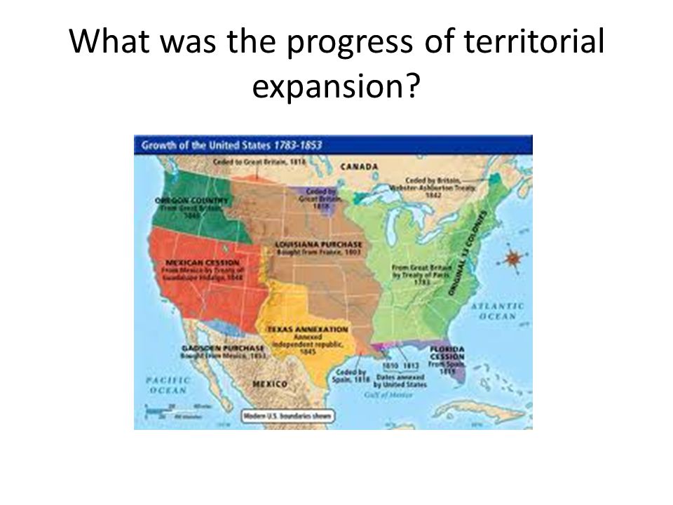 What was the progress of territorial expansion
