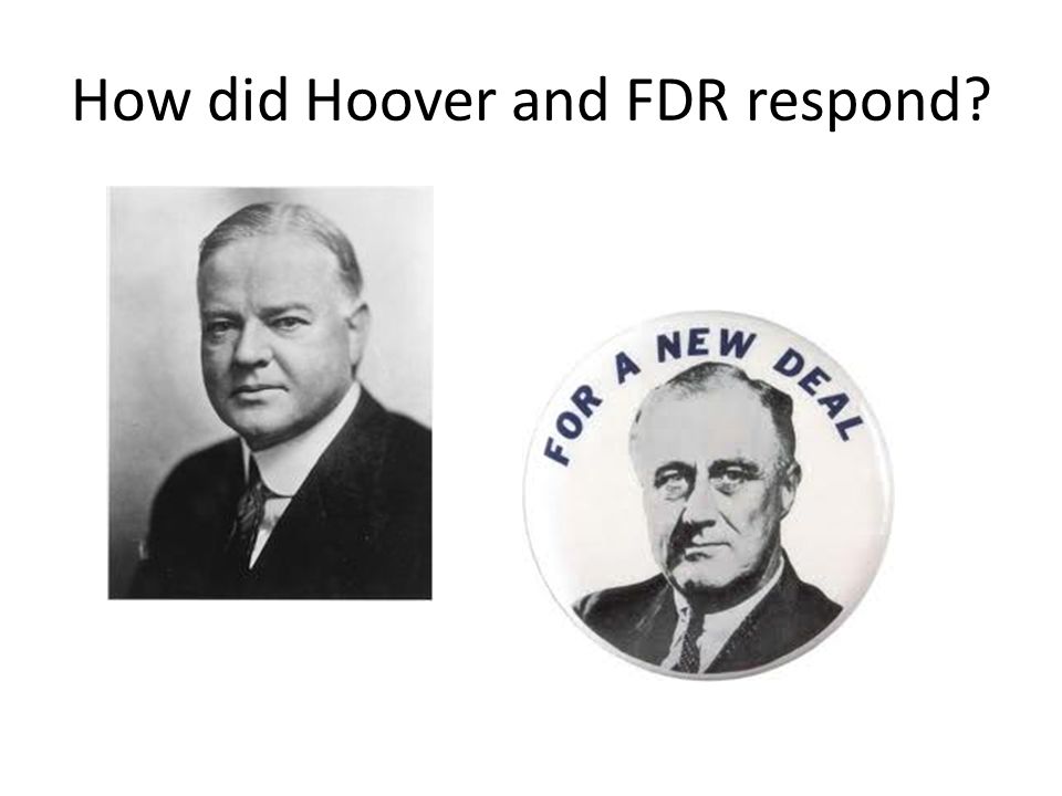 How did Hoover and FDR respond