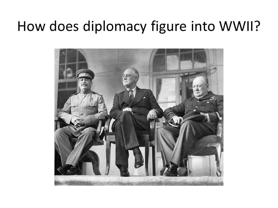 How does diplomacy figure into WWII