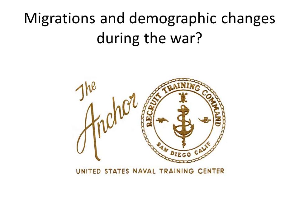 Migrations and demographic changes during the war