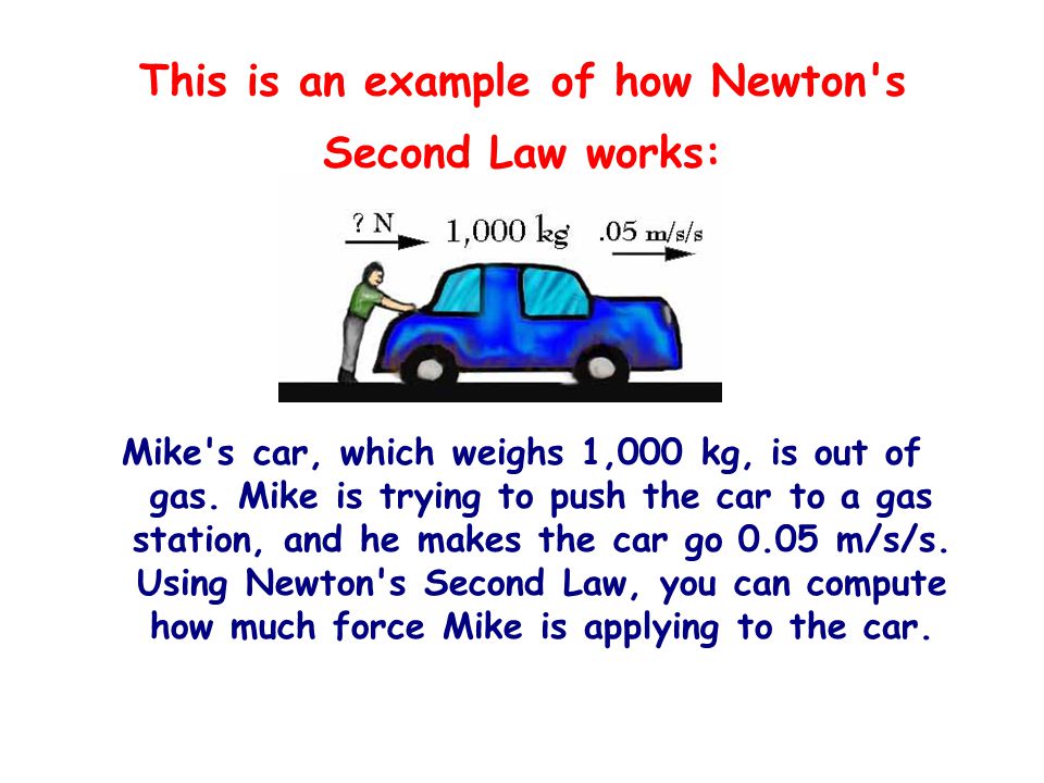 examples of newton s 2nd law