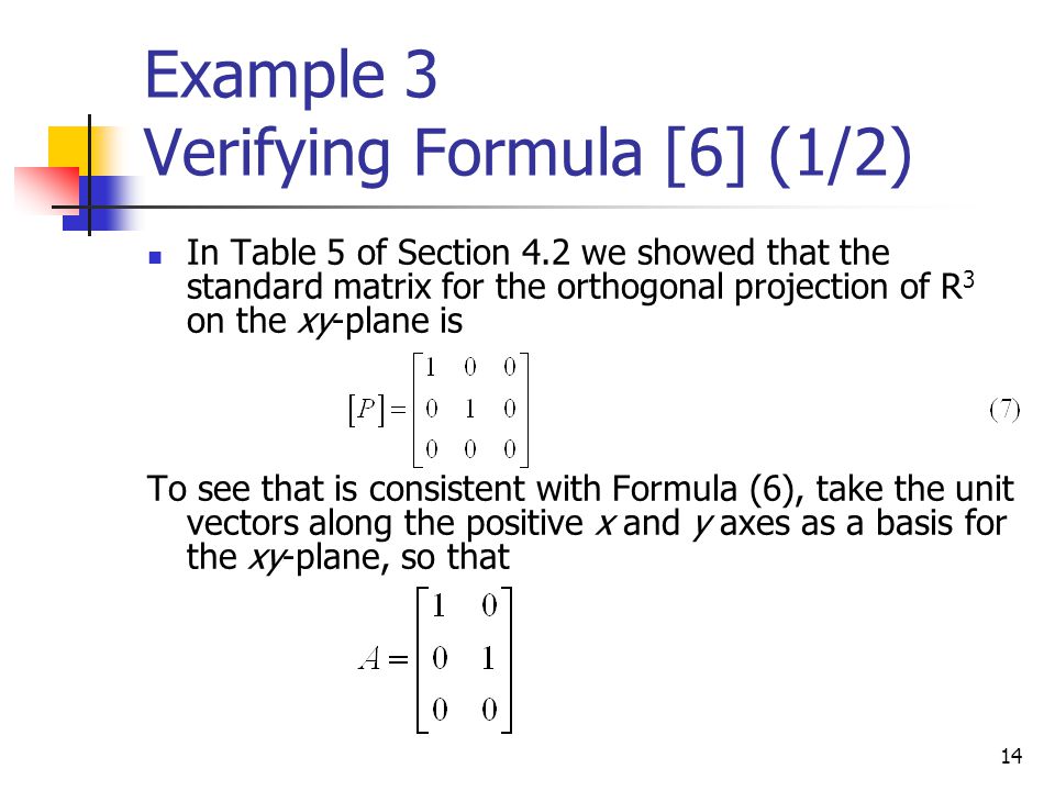 orthogonal projection matrix orthogonal projection matrix