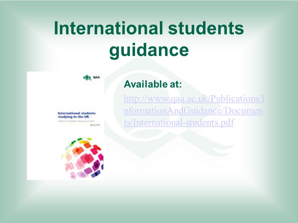 International students guidance   nformationAndGuidance/Documen ts/International-students.pdf Available at: