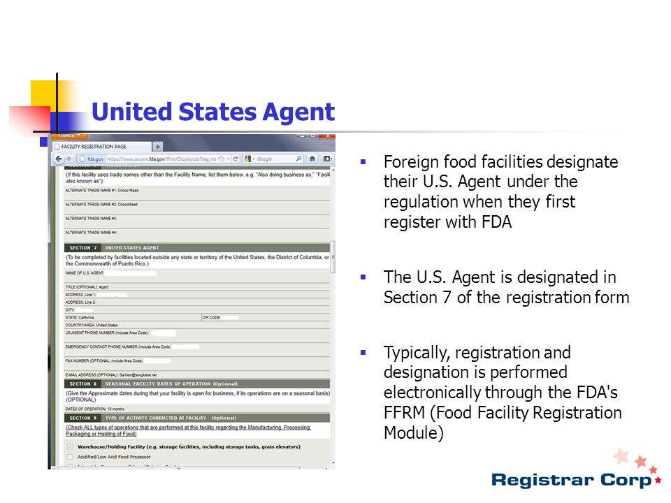 new fda regulations and fees impacting customs brokers freight food facility registration form