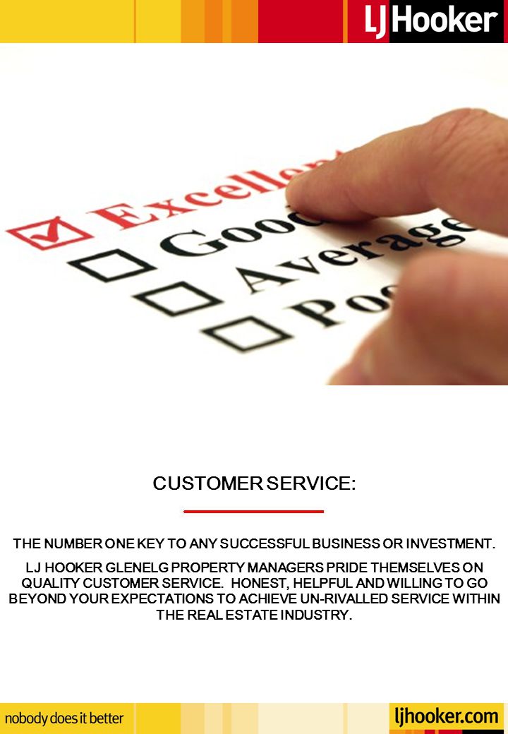 CUSTOMER SERVICE: THE NUMBER ONE KEY TO ANY SUCCESSFUL BUSINESS OR INVESTMENT.