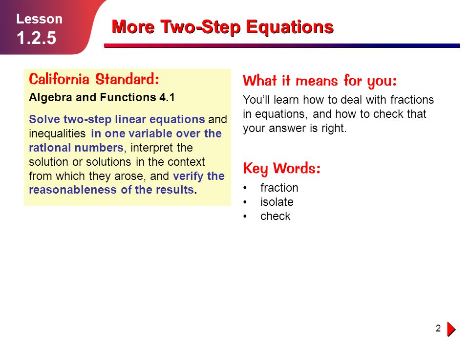 Lesson 2 3 Solving Two Step And Multistep Equations Answers Solving Multi Step Equations Practice 2 1 Lesson 3 Algebra Two 6 Equation Worksheet Answer Key