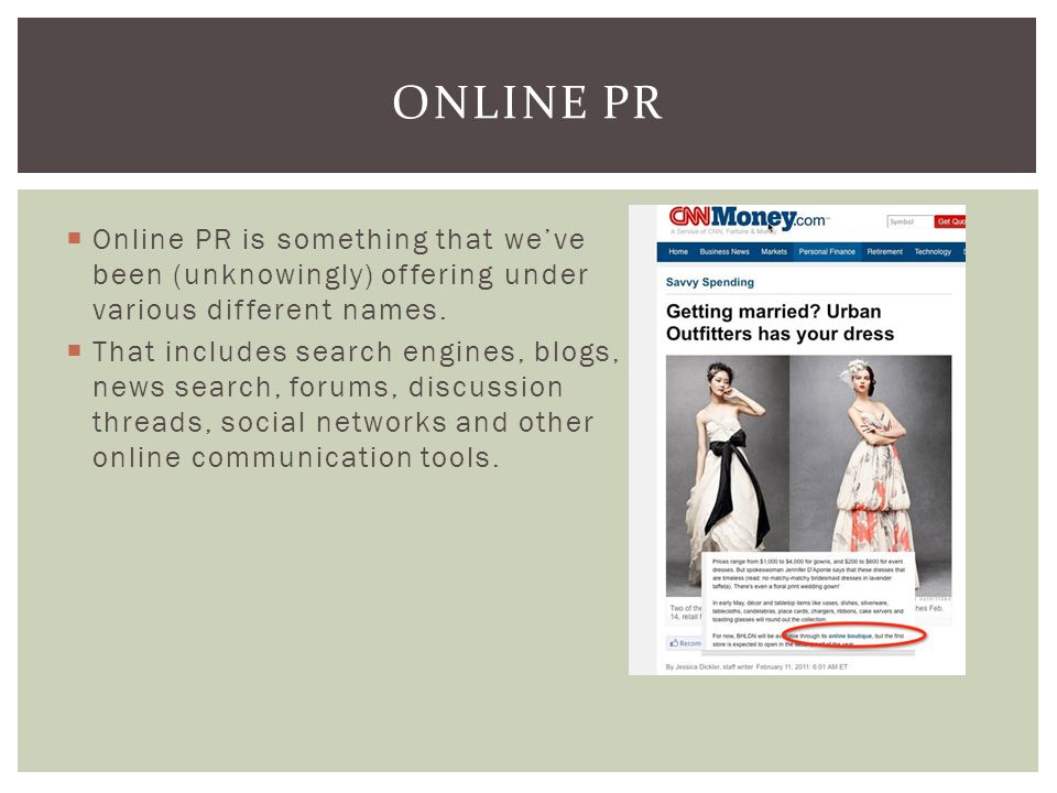  Online PR is something that we’ve been (unknowingly) offering under various different names.