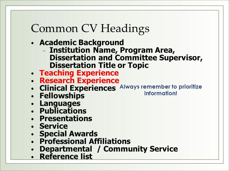 Dissertation Classroom Assistants