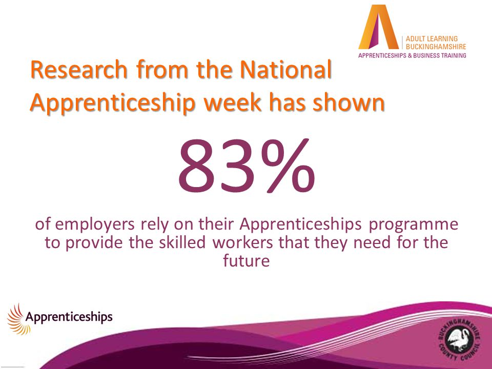 Research from the National Apprenticeship week has shown 83% of employers rely on their Apprenticeships programme to provide the skilled workers that they need for the future