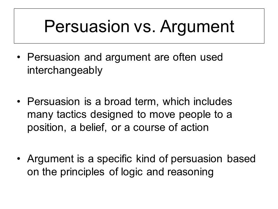 persuasive argument persuasive argument