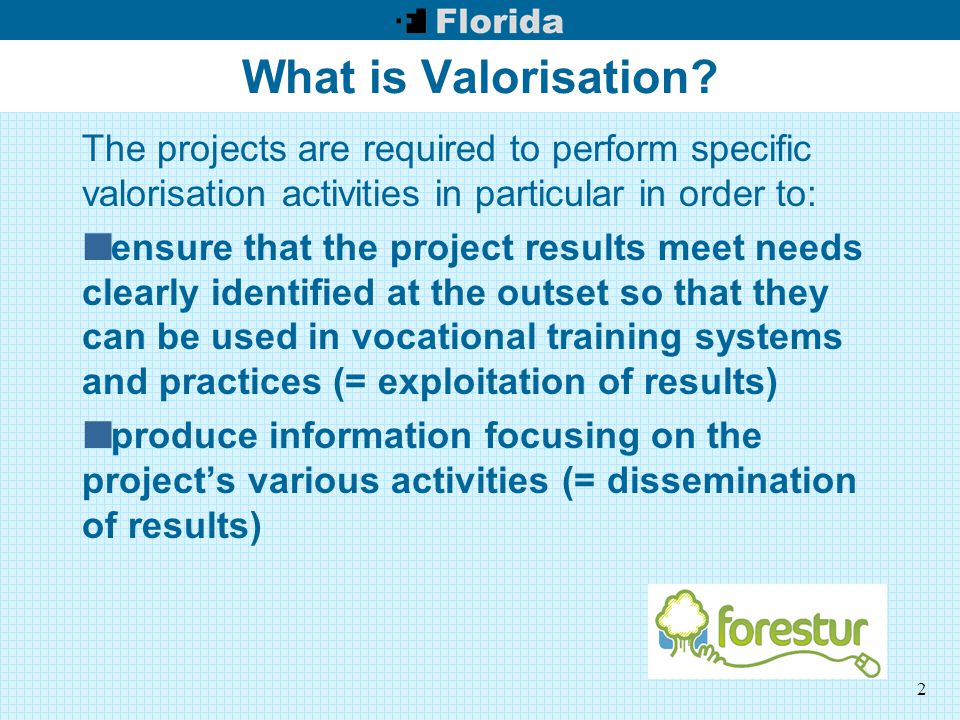 2 What is Valorisation.