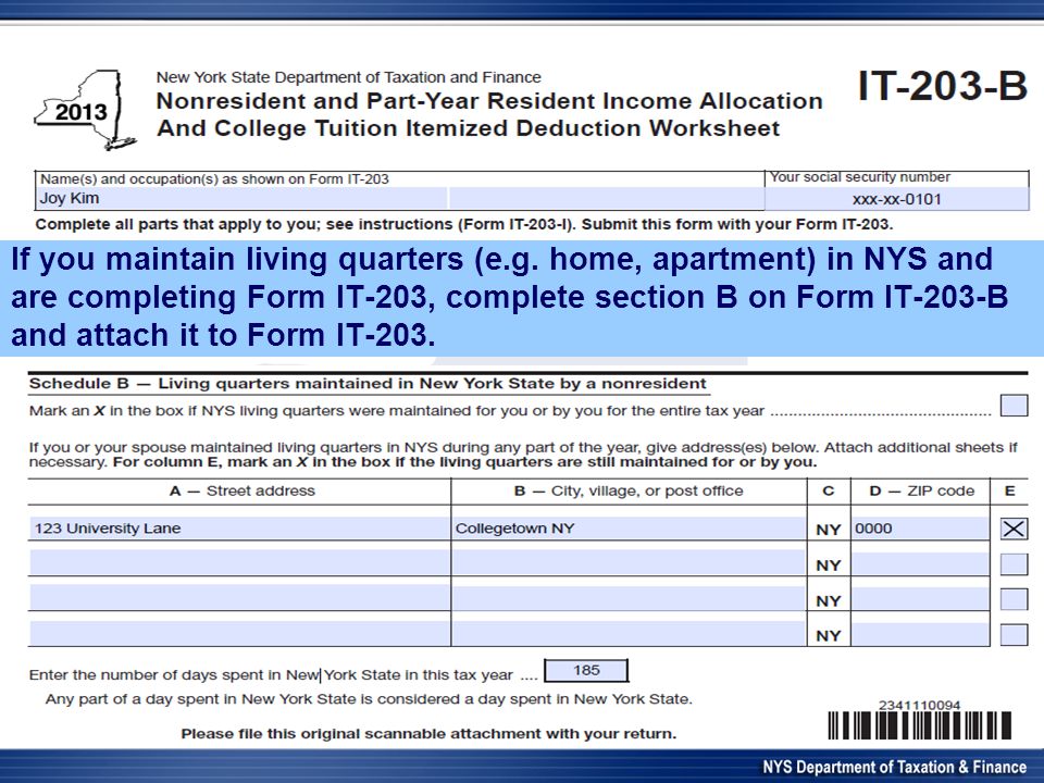 new york state department of taxation and finance international ny form it 203