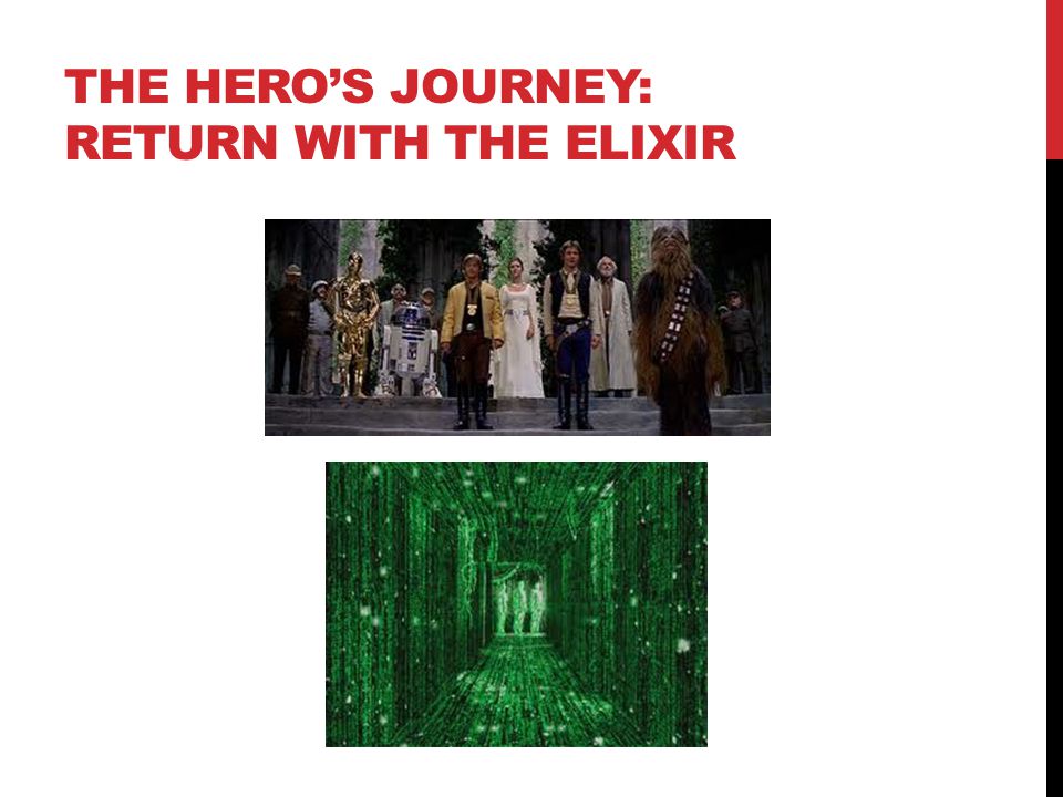 THE HERO’S JOURNEY: RETURN WITH THE ELIXIR