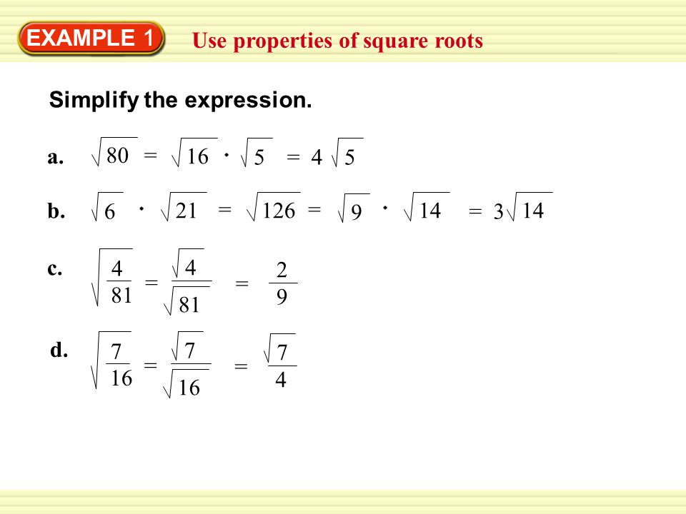 10 4 Worksheet Solving Quadratic Equations By Using Square Roots 4 5 Solve Quadratic Equations By Finding Square Roots Ppt