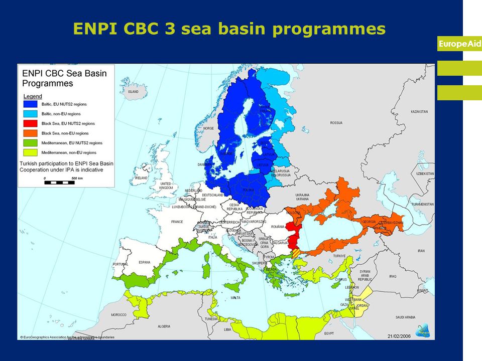 EuropeAid ENPI CBC 3 sea basin programmes