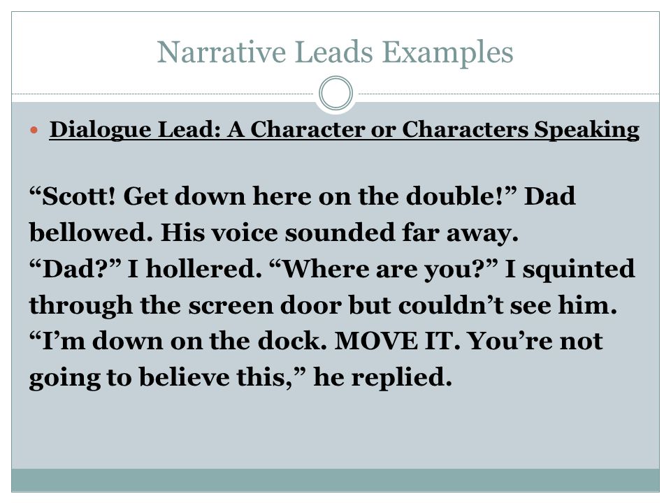 narrative essay leads narrative essay leads