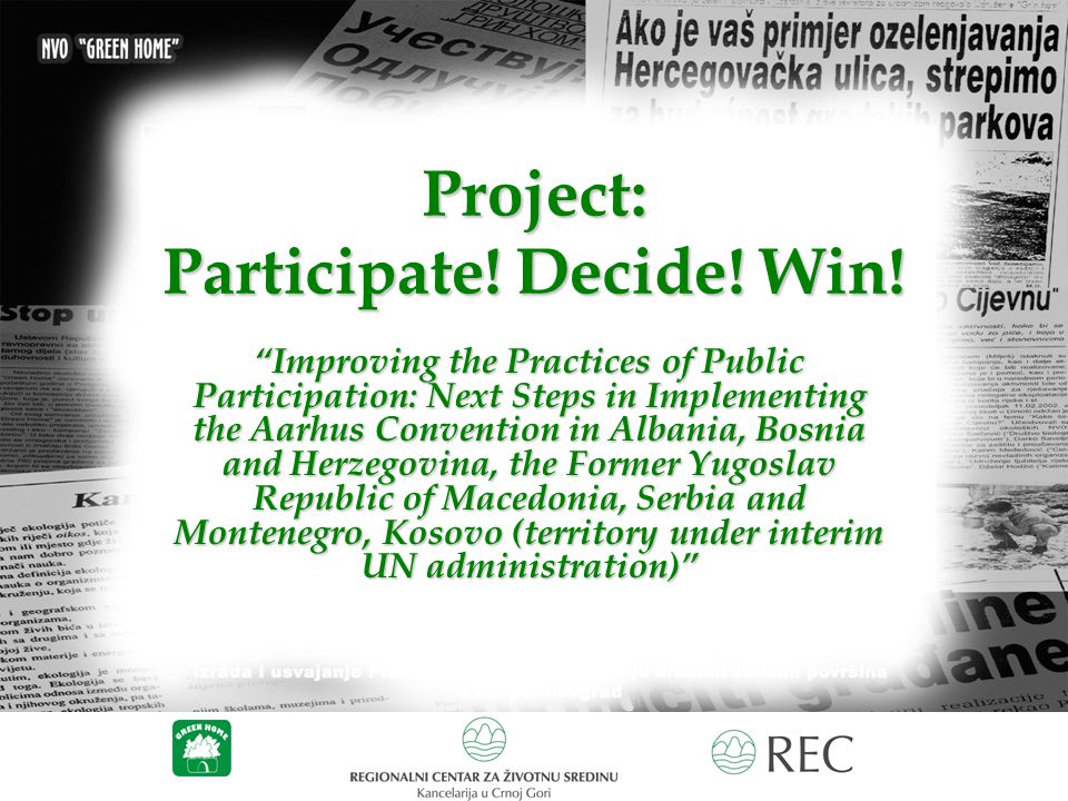 Project: Participate. Decide. Win.